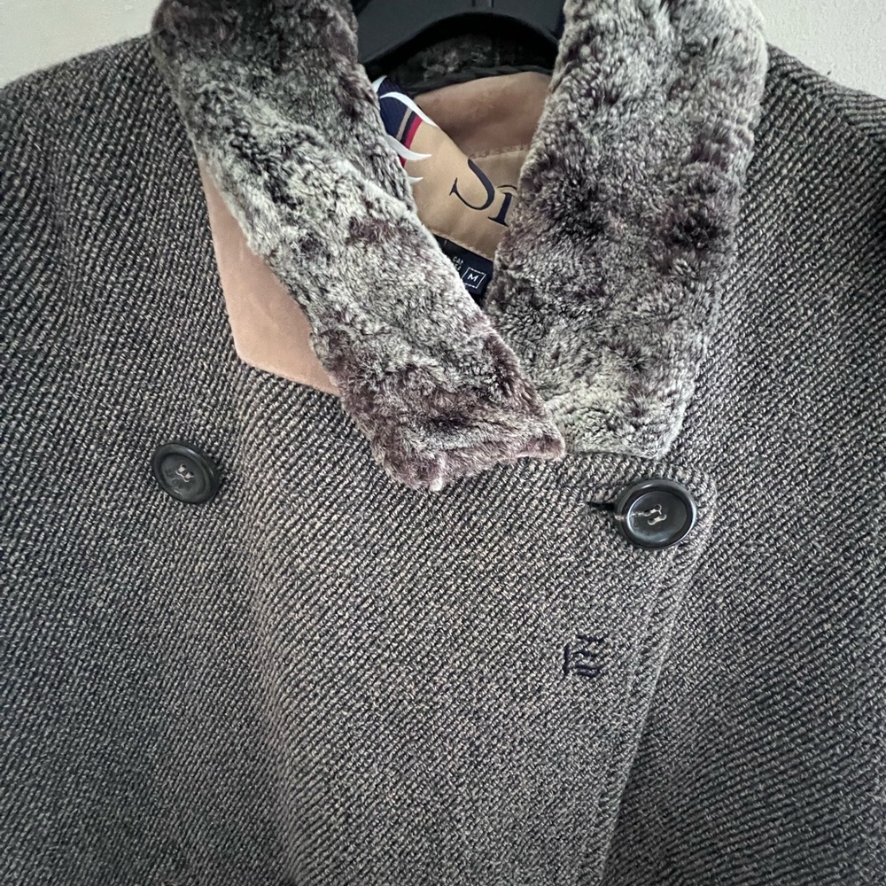 Vintage Escada brown Double-Breasted Pea Coat - Picture 8 of 15